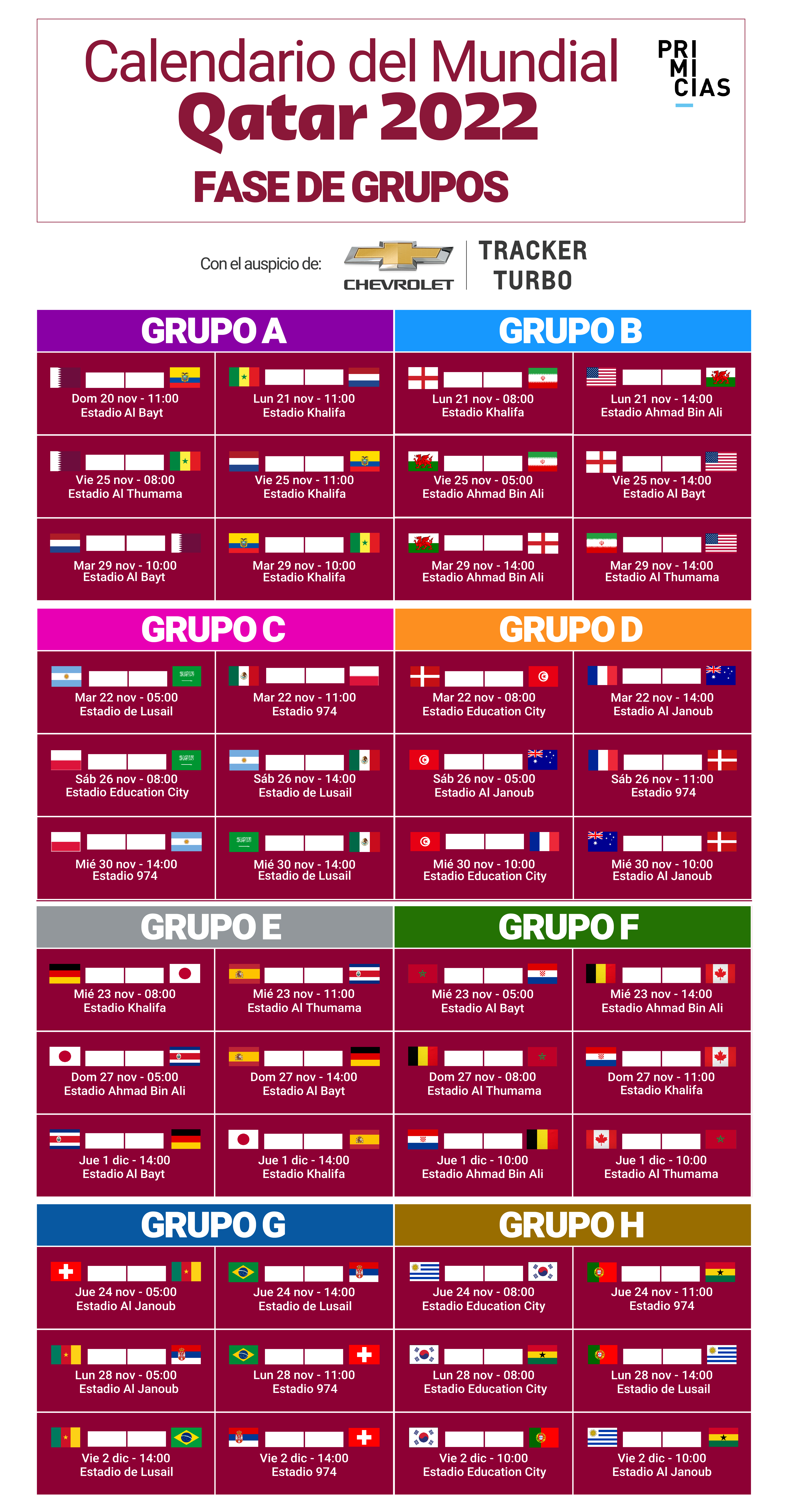 cartel Telemacos Redondear a la baja Fechas y horarios de los partidos de Ecuador en el Mundial de Qatar